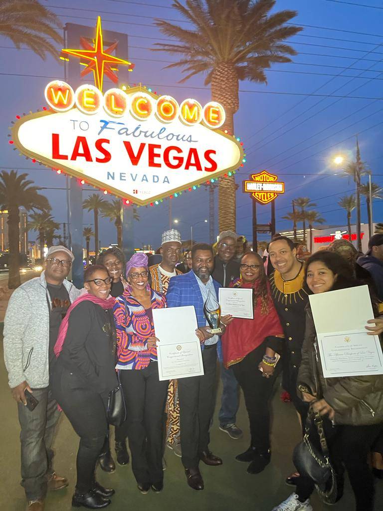 ADOLV Board 2023 at Las Vegas Sign on Las Vegas Strip